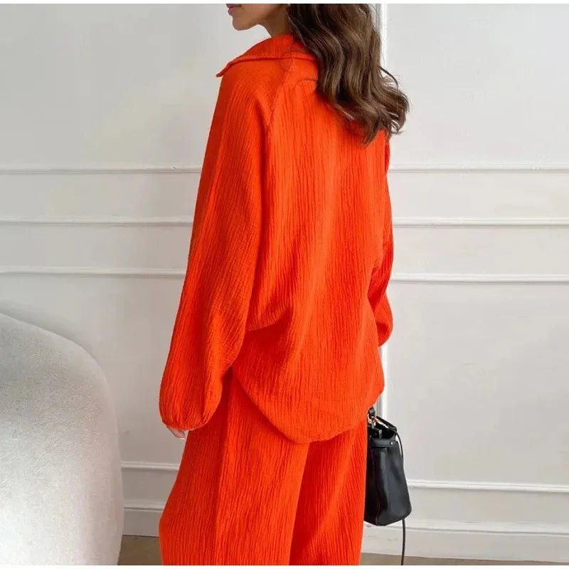 Mira Button-Up skjorta &amp; Culottes Set
